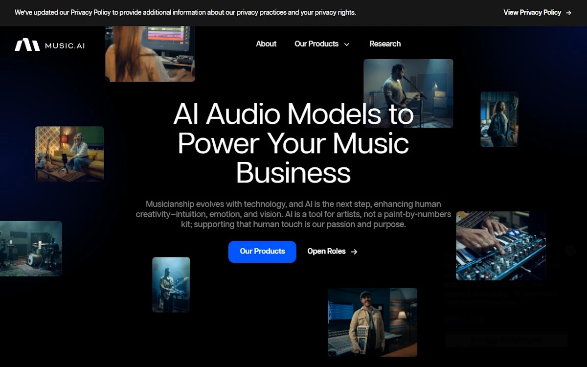 Captura de Music.AI