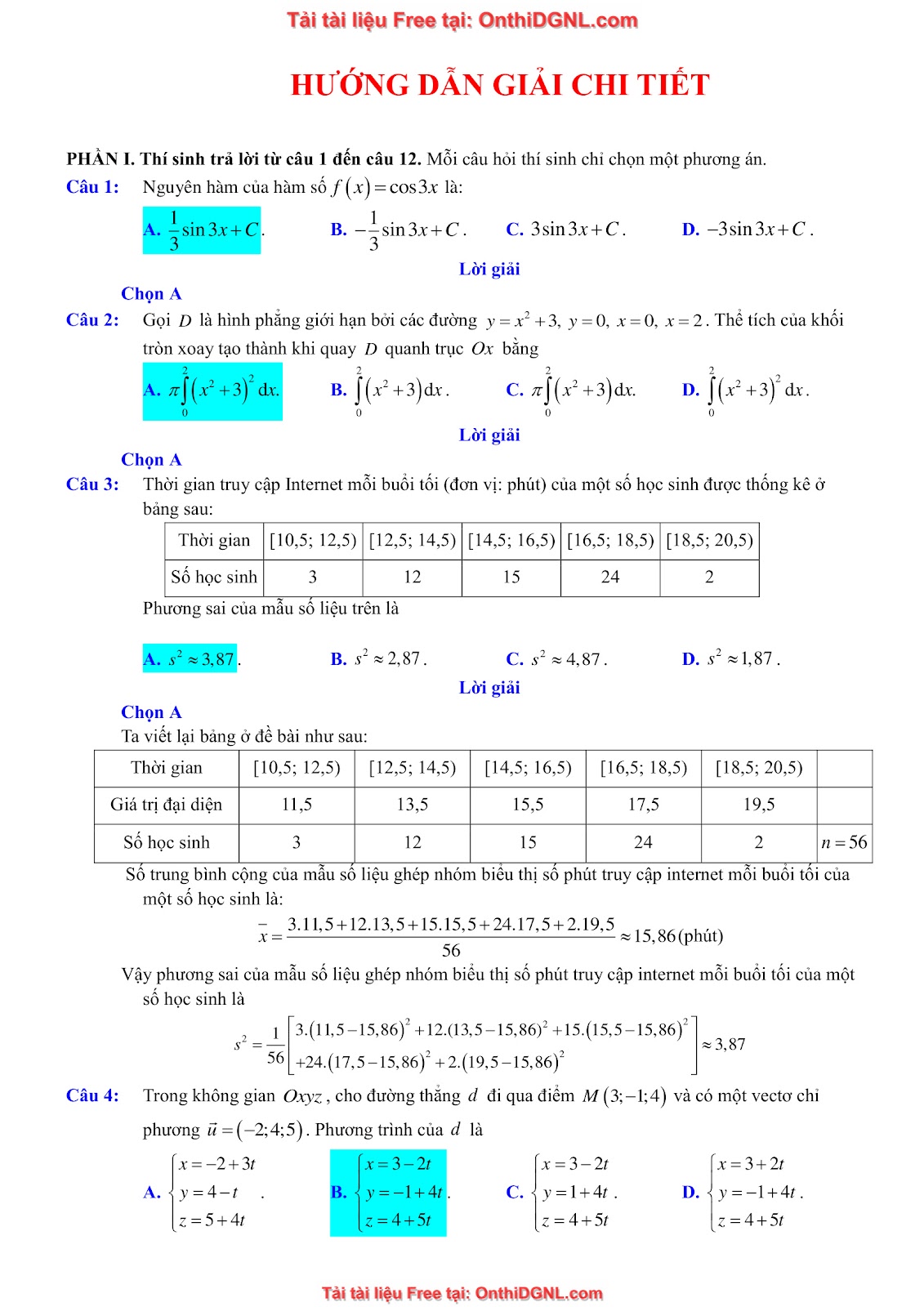 32 đề phát triển minh họa môn toán - có đáp án