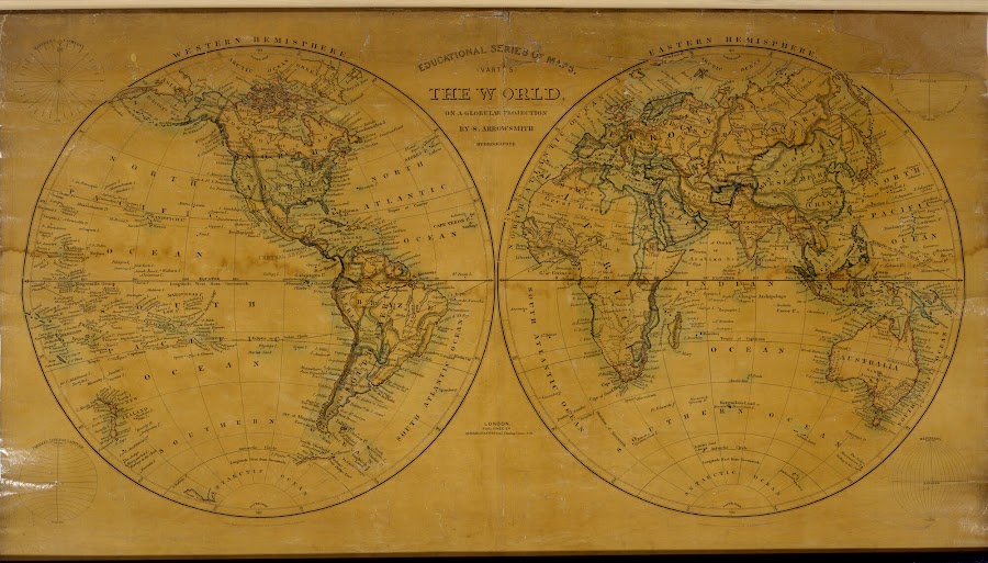 1XXX_The world on a globular projection