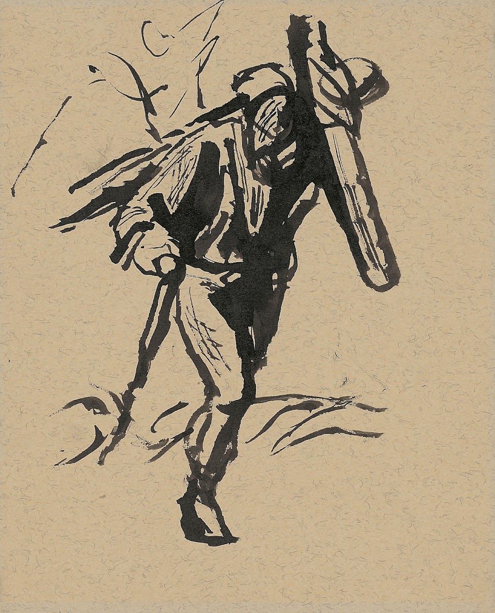 Old Man Carrying a Cross 19401944