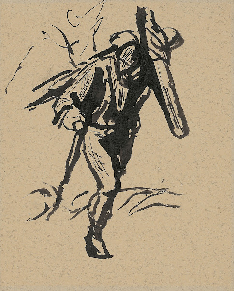 Old Man Carrying a Cross 19401944