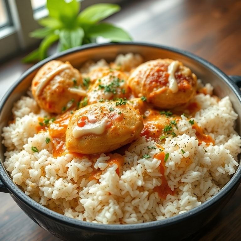 One-Pot Garlic Butter Chicken & Rice – Easy Homemade Weeknight Dinner
