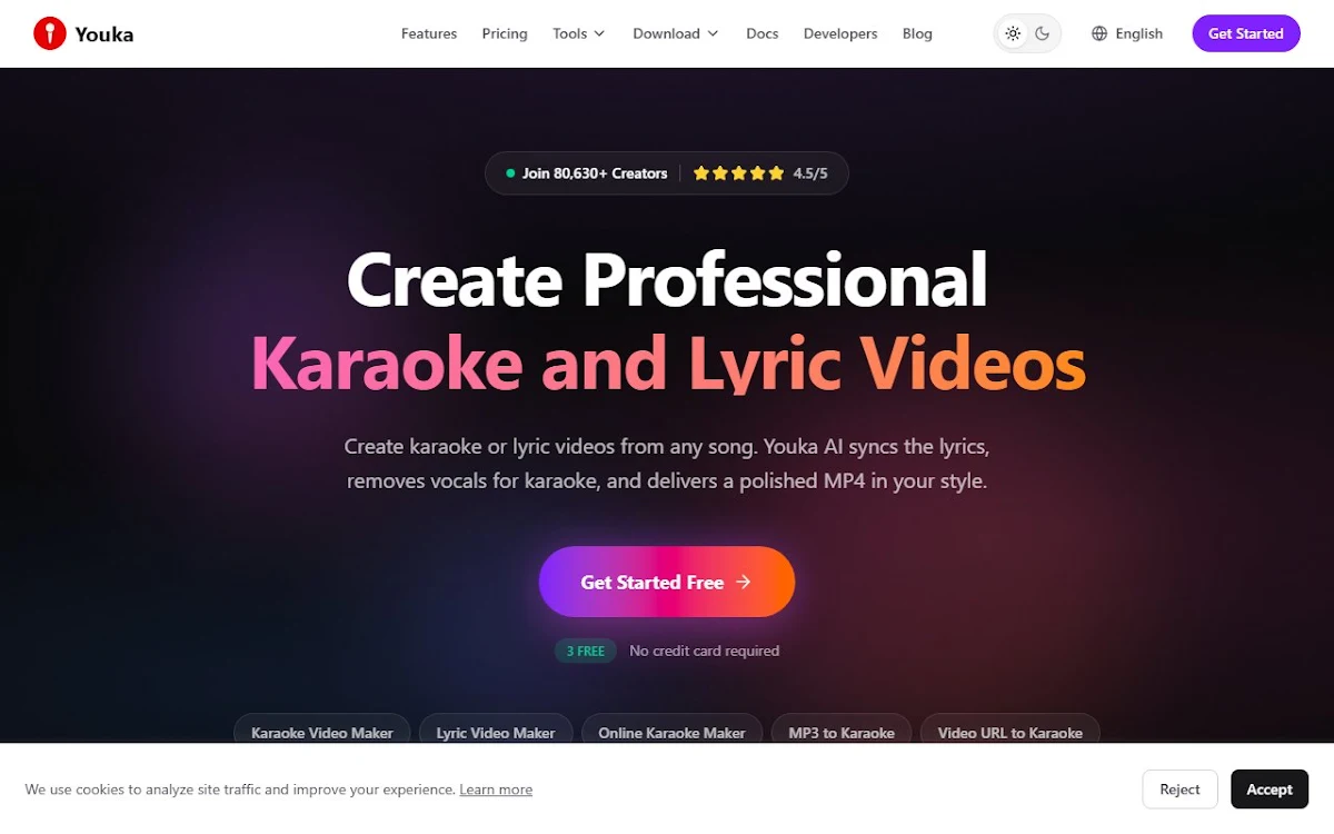 Captura de Karaoke Video Generator