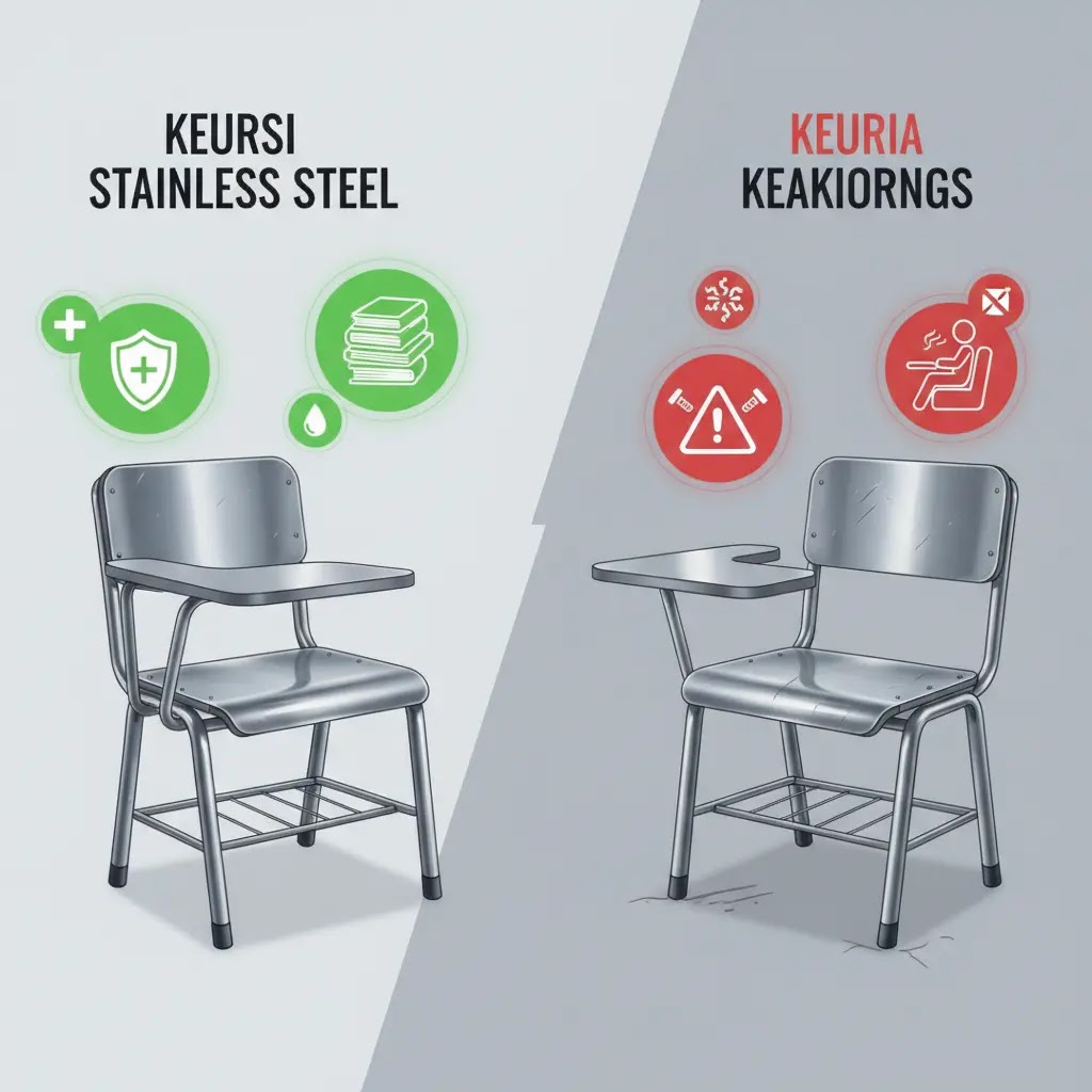 Kelebihan dan kekurangan kursi kuliah stainless steel