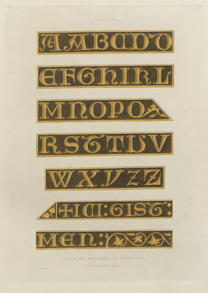 Alphabets  numerals and devices of the middle ages Pl06 1845