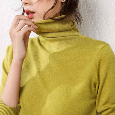 Women's slim fit turtleneck sweater