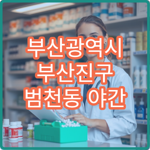 부산광역시 부산진구 범천동 야간 약국 심야 시간 운영