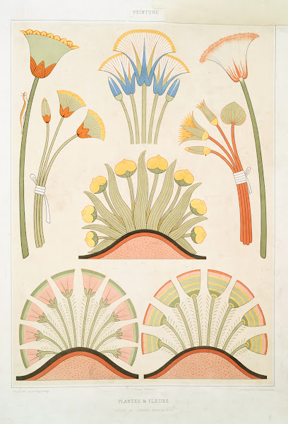 Peinture plantes  fleurs tirées de divers monuments 1878