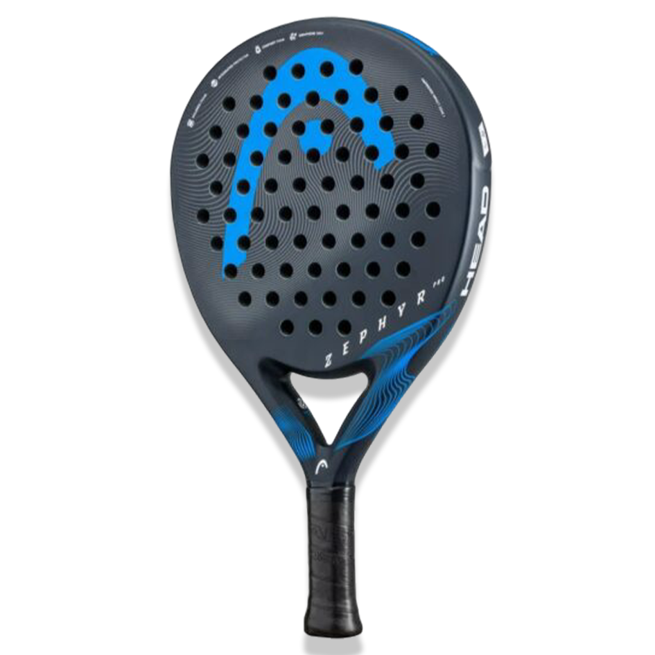 Head Zephyr Pro Blue Black Padel Racket For Intermediate Players  - Gambar 2