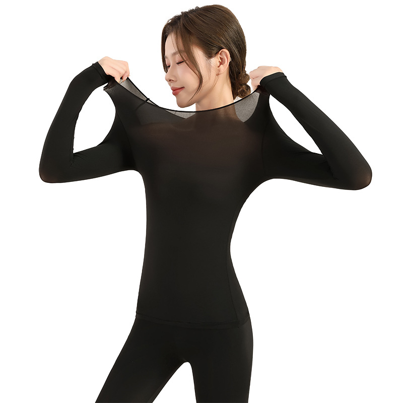 Ultra-thin thermal set for women, warming