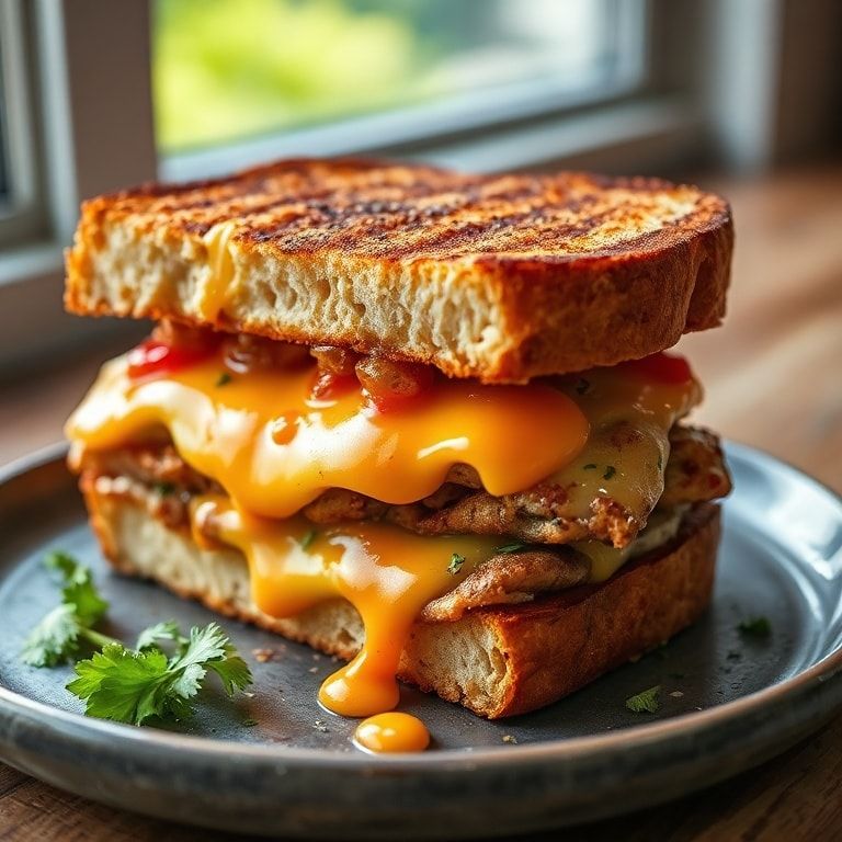 Viral Grinder Grilled Cheese Sandwich (Loaded & Crispy): Easy & Crispy Homemade Delight finished