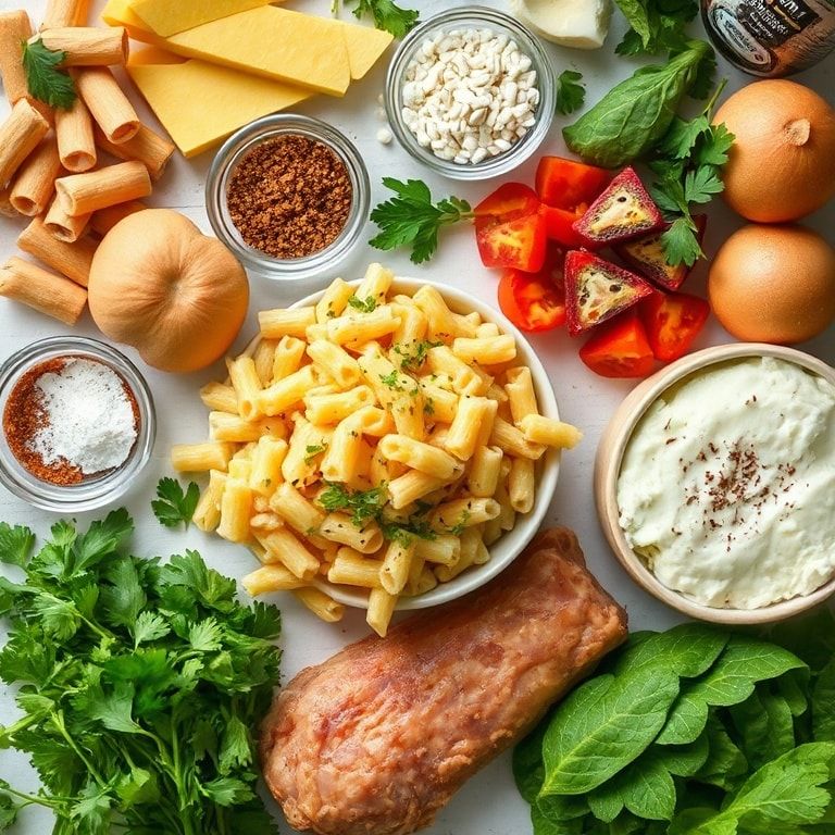 Ingredients for Hawaiian BBQ Macaroni Salad (Creamy Island Style) – Easy Homemade Island Creamy Salad