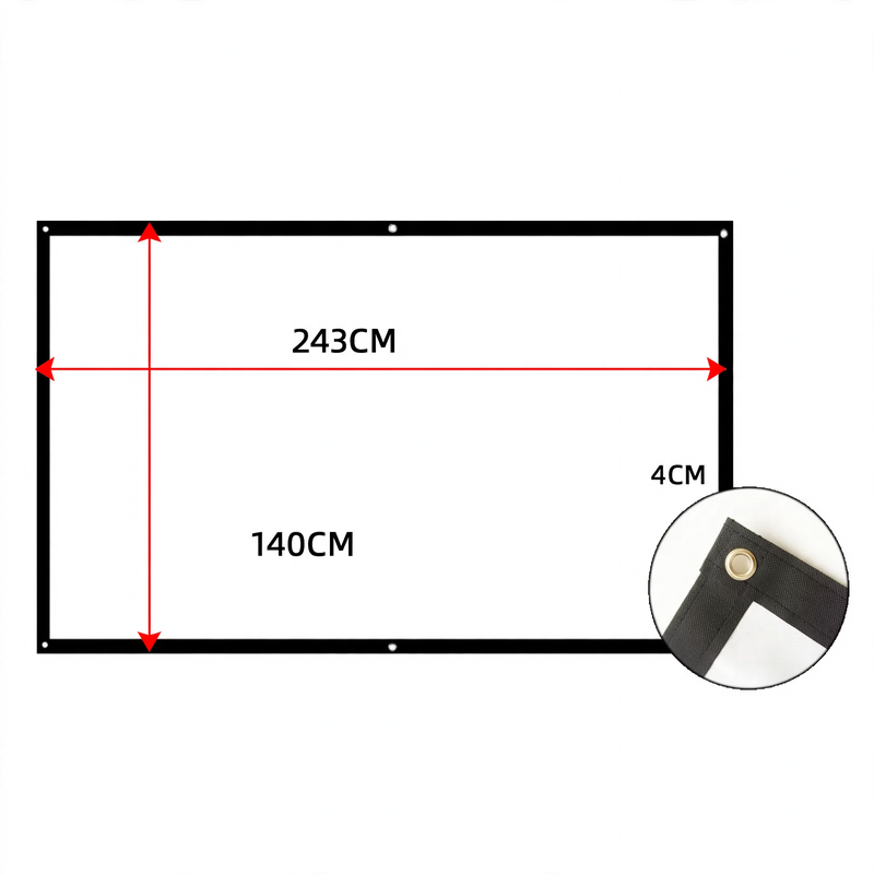 Projection screen, canvas screen