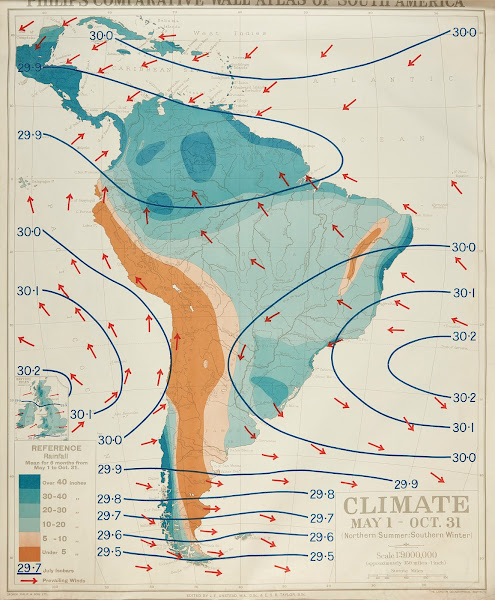 South America  Climate May 1  Oct 30 Northern Summer Southern Winter 1914