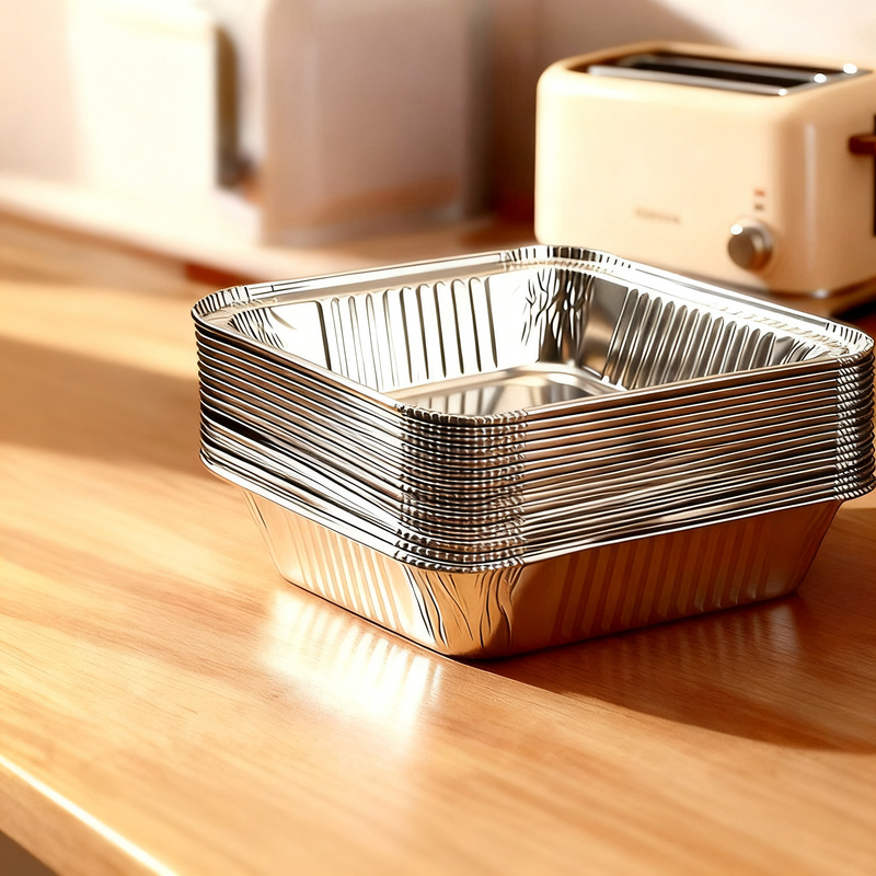 Silicone baking paper and aluminum foil for air fryers