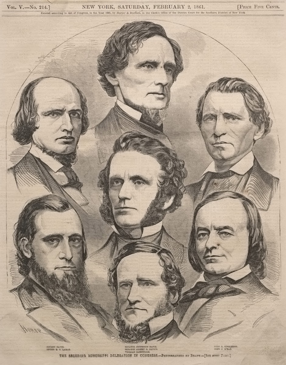 The Seceding Mississippi Delegation in Congress 1861
