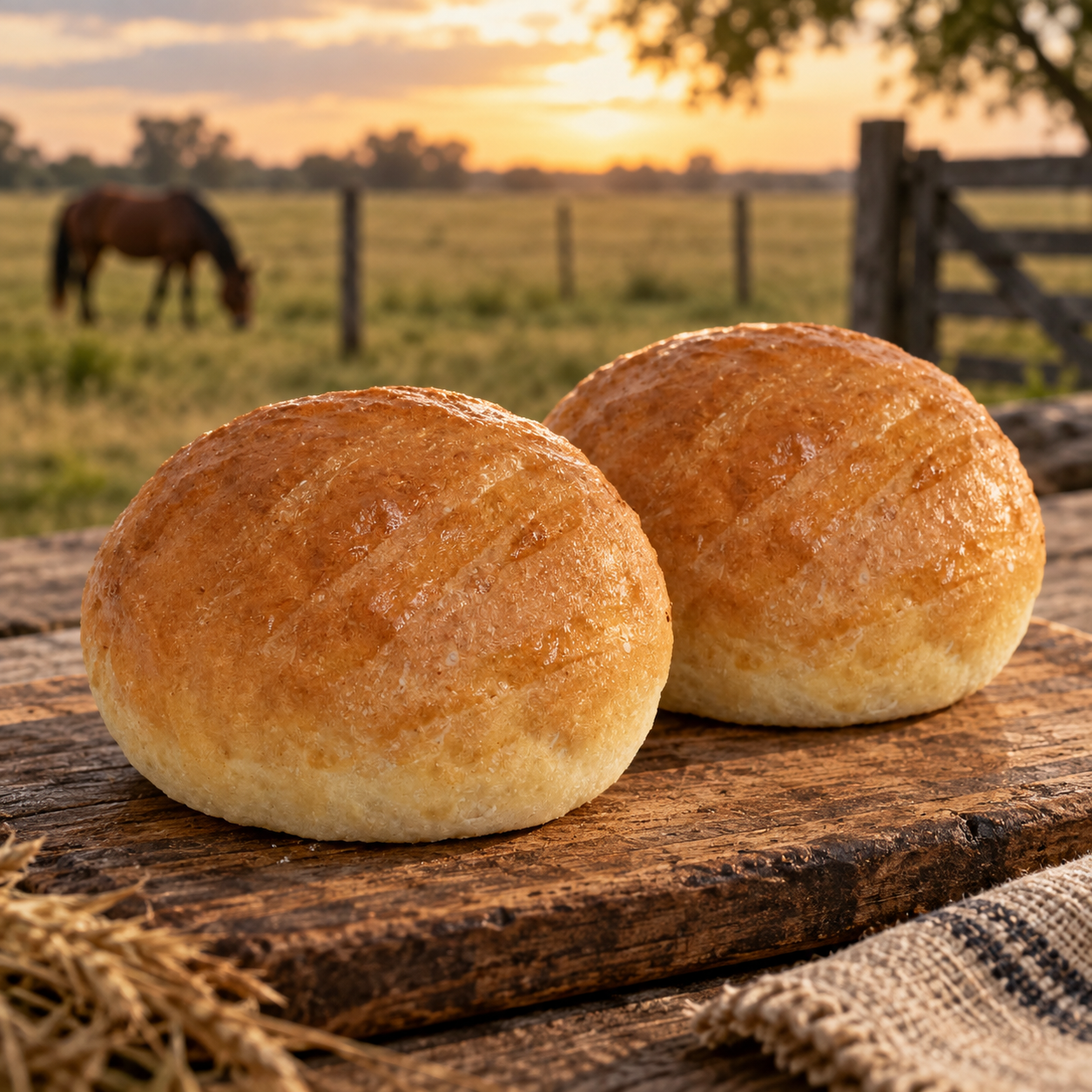 Pan de papa para hamburguesas