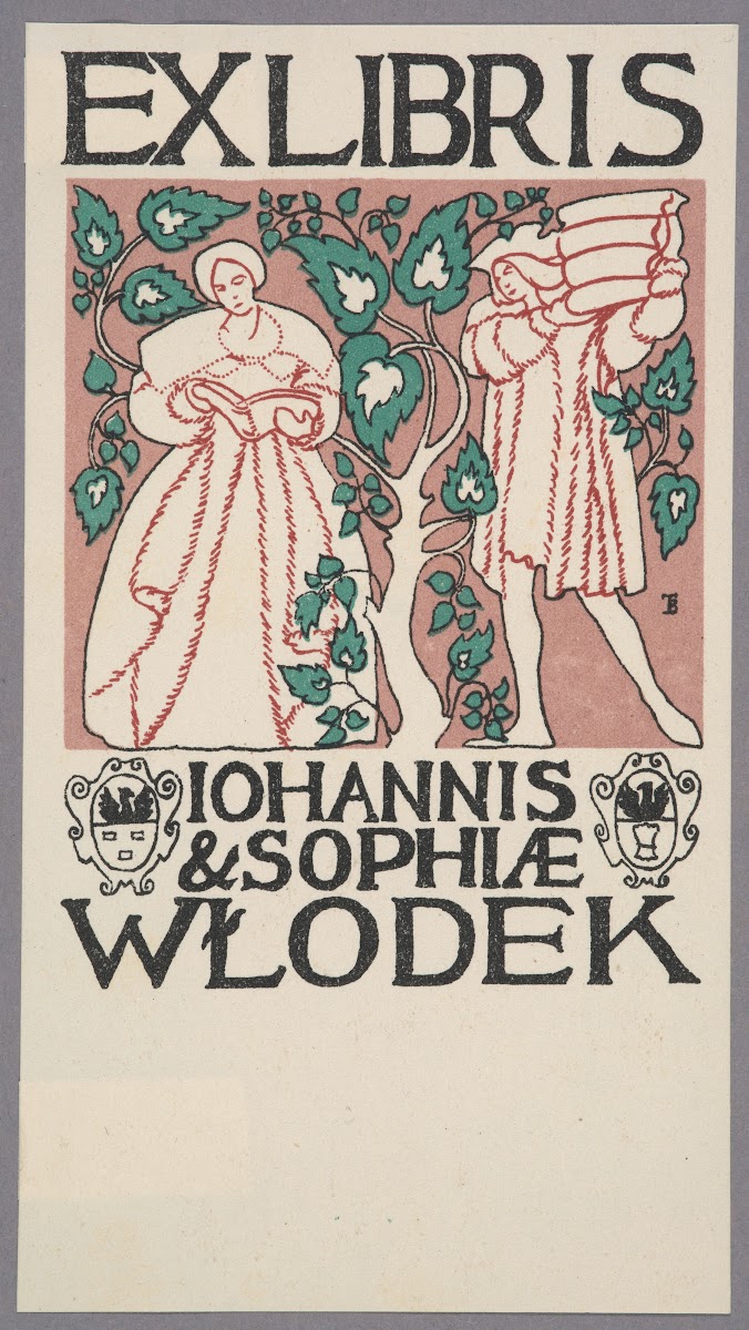 Ekslibris Jana Zdzisława i Zofii Włodków 1912 1914