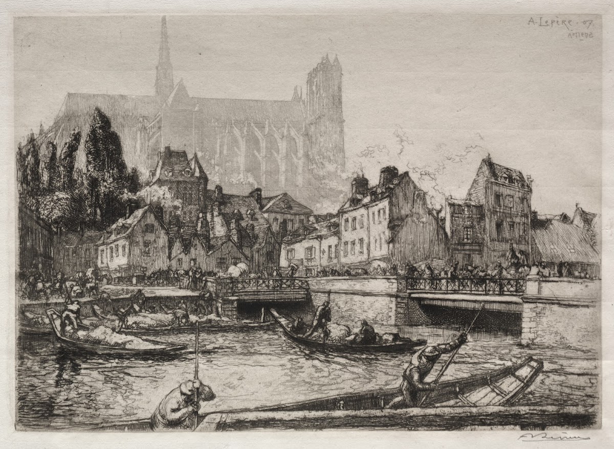 Arrivées des Légumes Amiens 1907