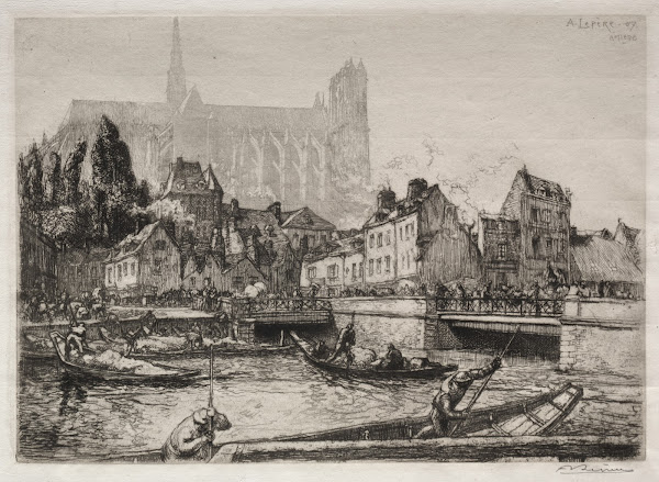 Arrivées des Légumes Amiens 1907