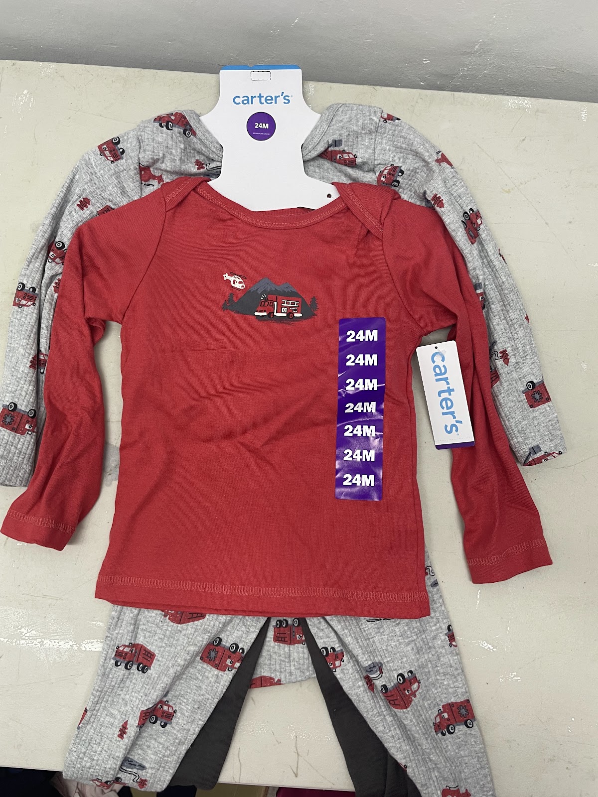 Carters Kids 3pack Cars Red 24m #2135