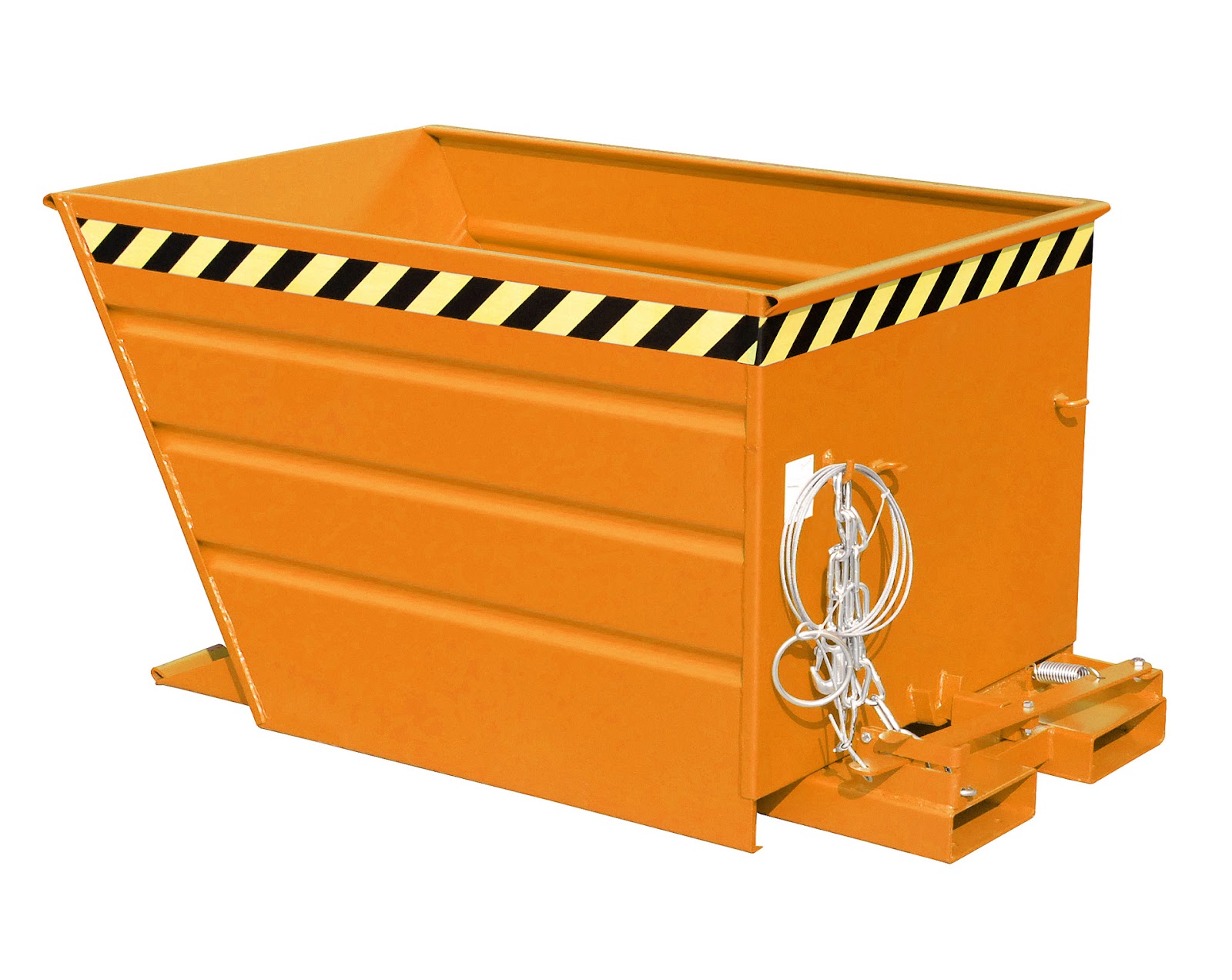 Kiepcontainer VG 900, gelakt, Geeloranje