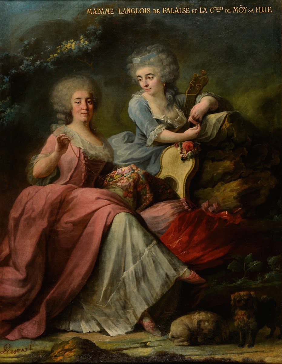 Madame Langlois de Falaise et sa fille la comtesse de Moÿ de Sons