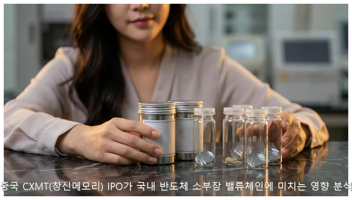 중국 CXMT(창신메모리) IPO가 국내 반도체 소부장 밸류체인에 미치는 영향 분석 핵심 안내 및 분석 인포그래픽 (4)
