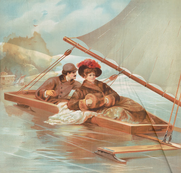 Ice yachting 1908