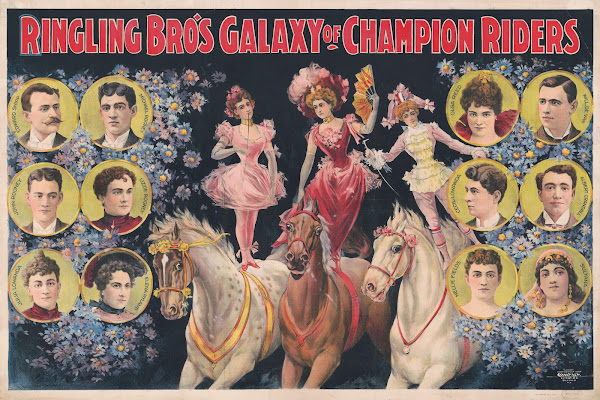 Ringling Bros galaxy of champion riders 1899