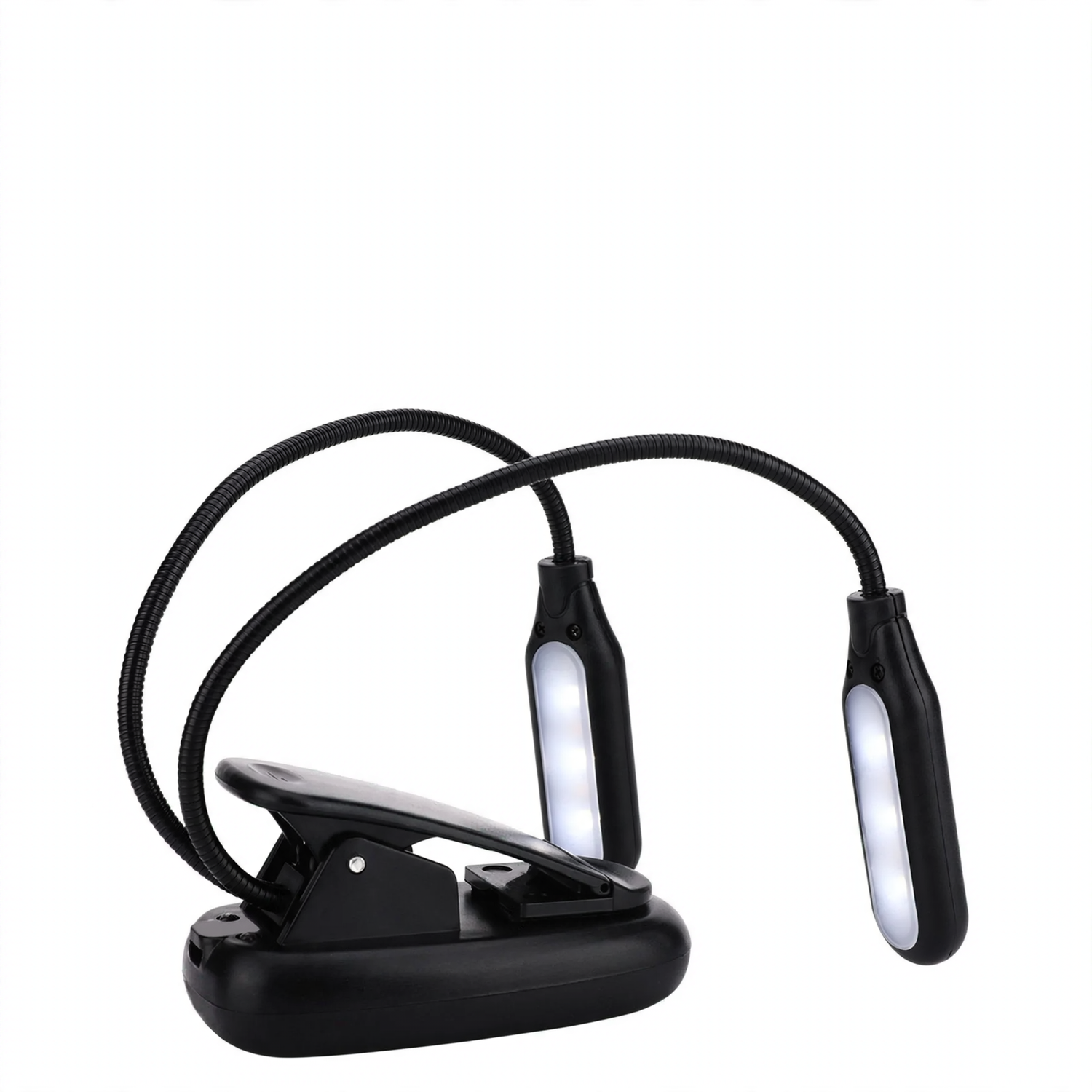 Double-arm LED clip lamp with 3 color temperatures