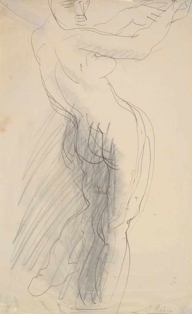 Standing Female Nude ArmsRaised