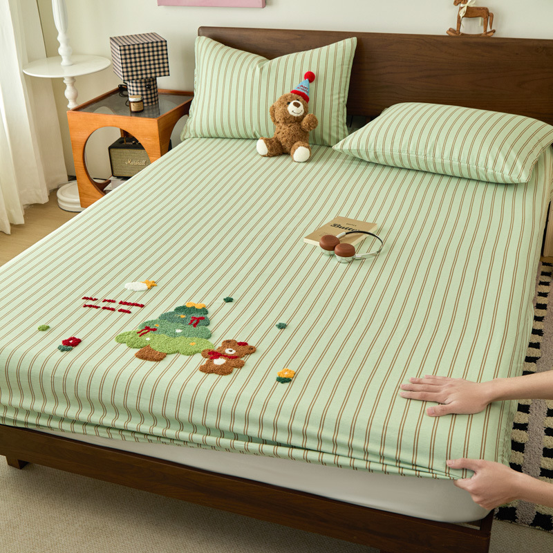 Baumwoll-Spannbettlaken-Set mit Cartoon-Motiven