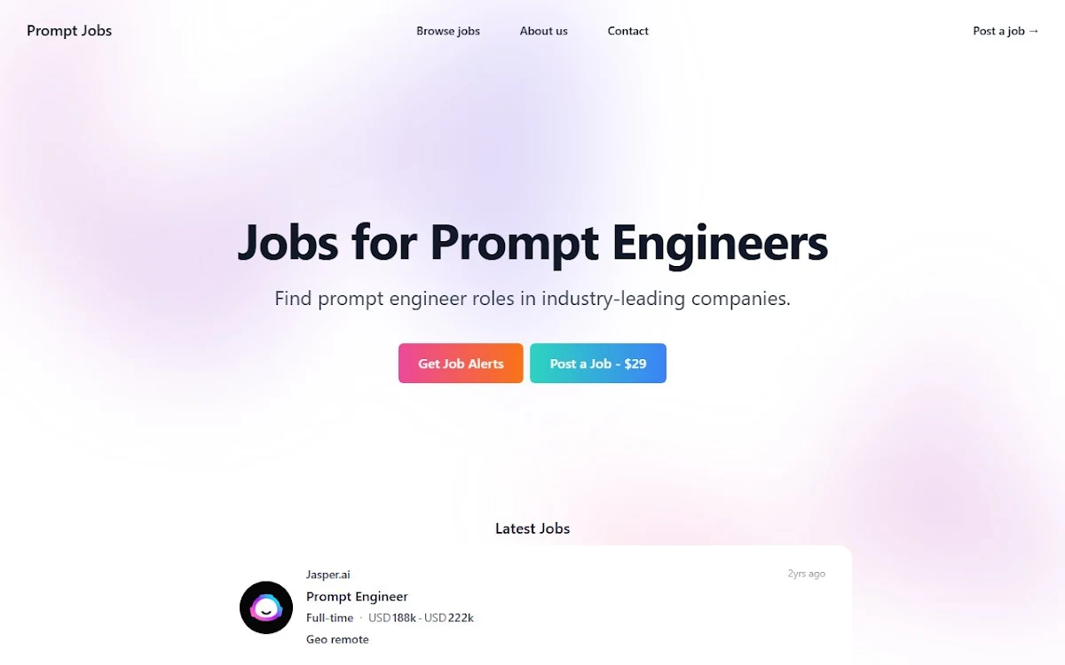 Captura de Prompt Jobs
