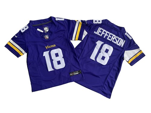 Youth Minnesota Vikings 18# Justin Jefferson Nike Purple Vapor F.U.S.E. Limited Jersey.jpeg