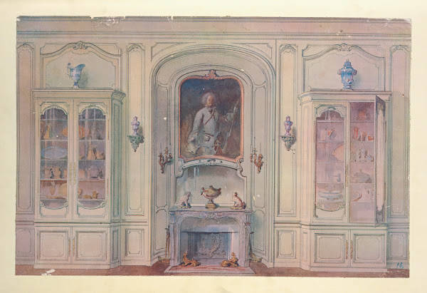 Salle a manger Louis XV montrant la niche 1907