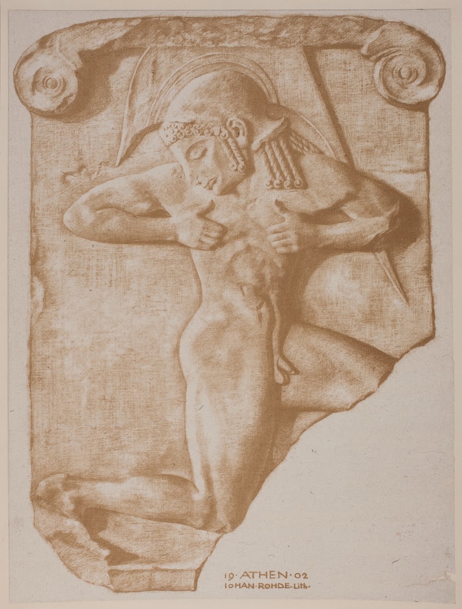Våbenløberen Græsk relief 1902