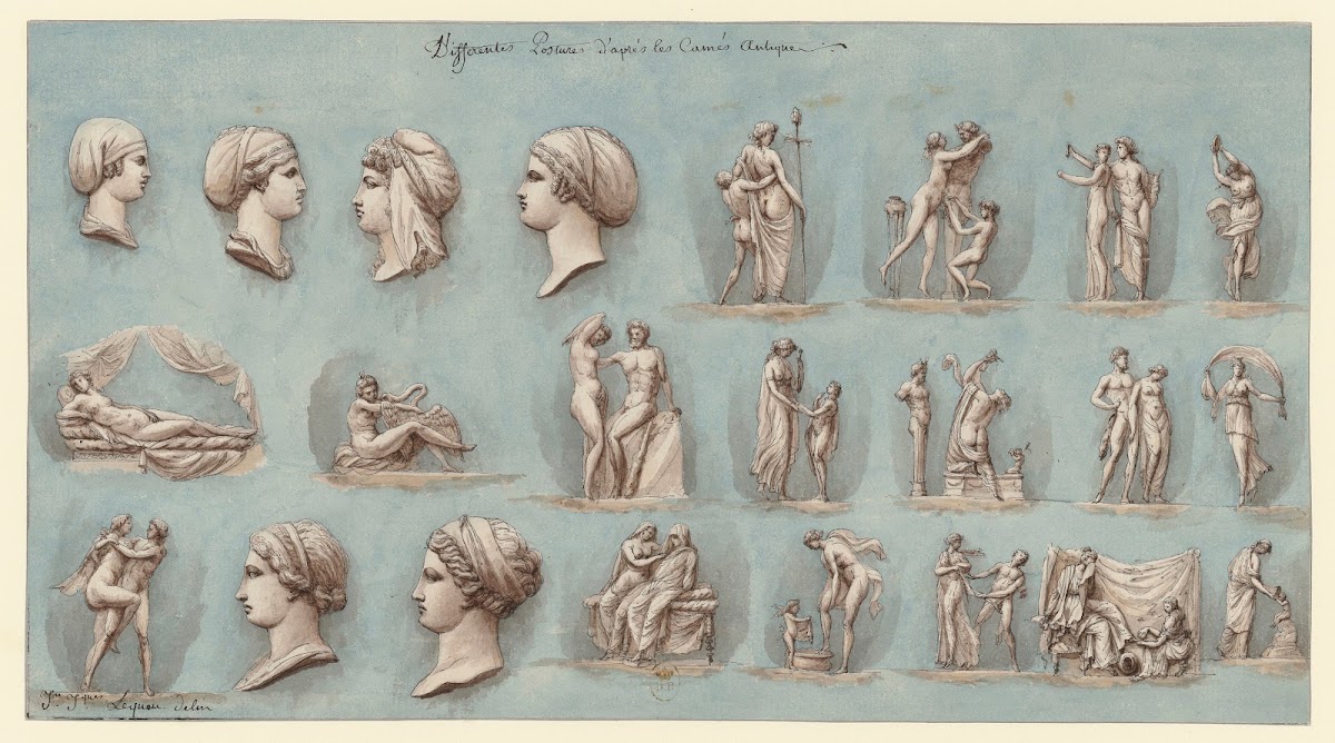 Différentes postures daprès les camés antique 1777 1825