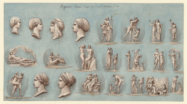 Différentes postures daprès les camés antique 1777 1825