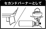 イワタニ ジュニアコンパクトバーナー ツーリング・キャンプ使用シーン