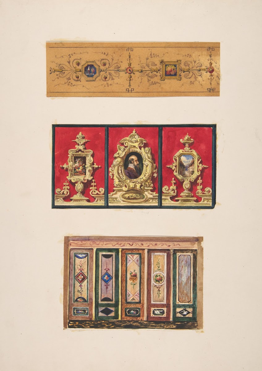 Designs for panels 19th Century