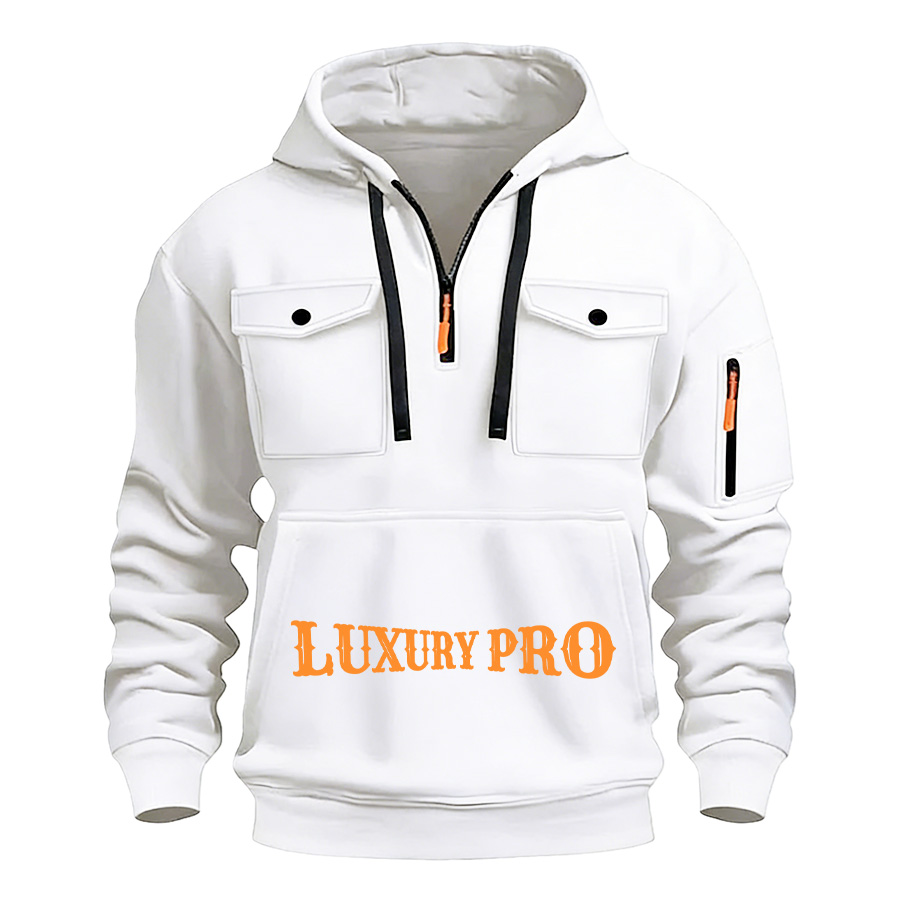 2D Half-Zip Multi-Pocket Sweatshirt