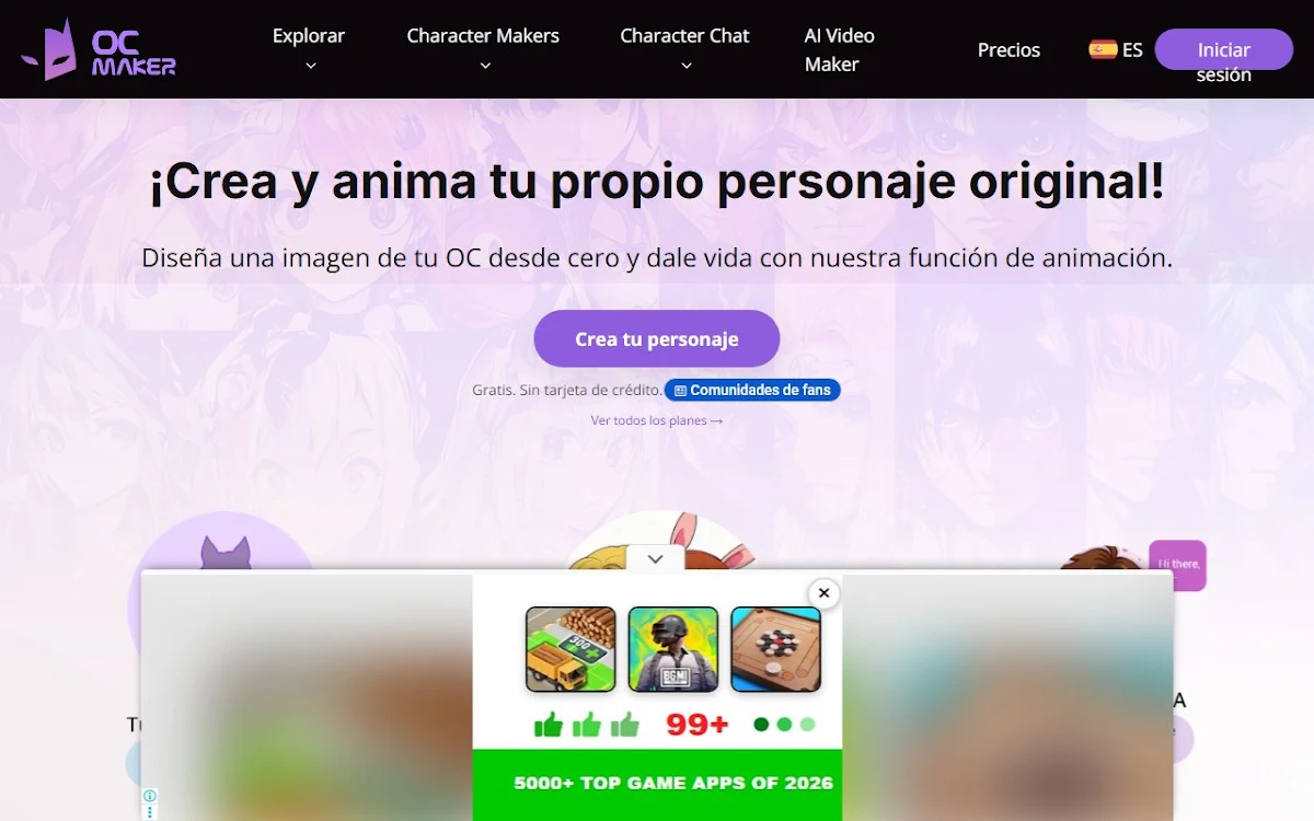 Captura de OC Maker: Create and Animate Your OCs