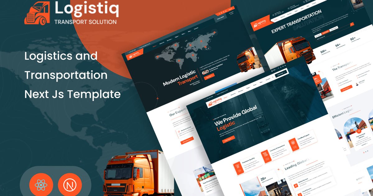 Logistiq – Logistics and Transportation Next Js Free Download – Envato Elements