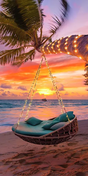 Cozy Sunset, Sunset, Cloud, Water, Light Full HD iPhone Wallpaper Background