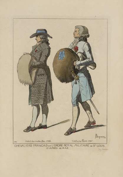 Chevaliers Francais de lordre royal militaire de St Louis Dapres de Bar Habit du