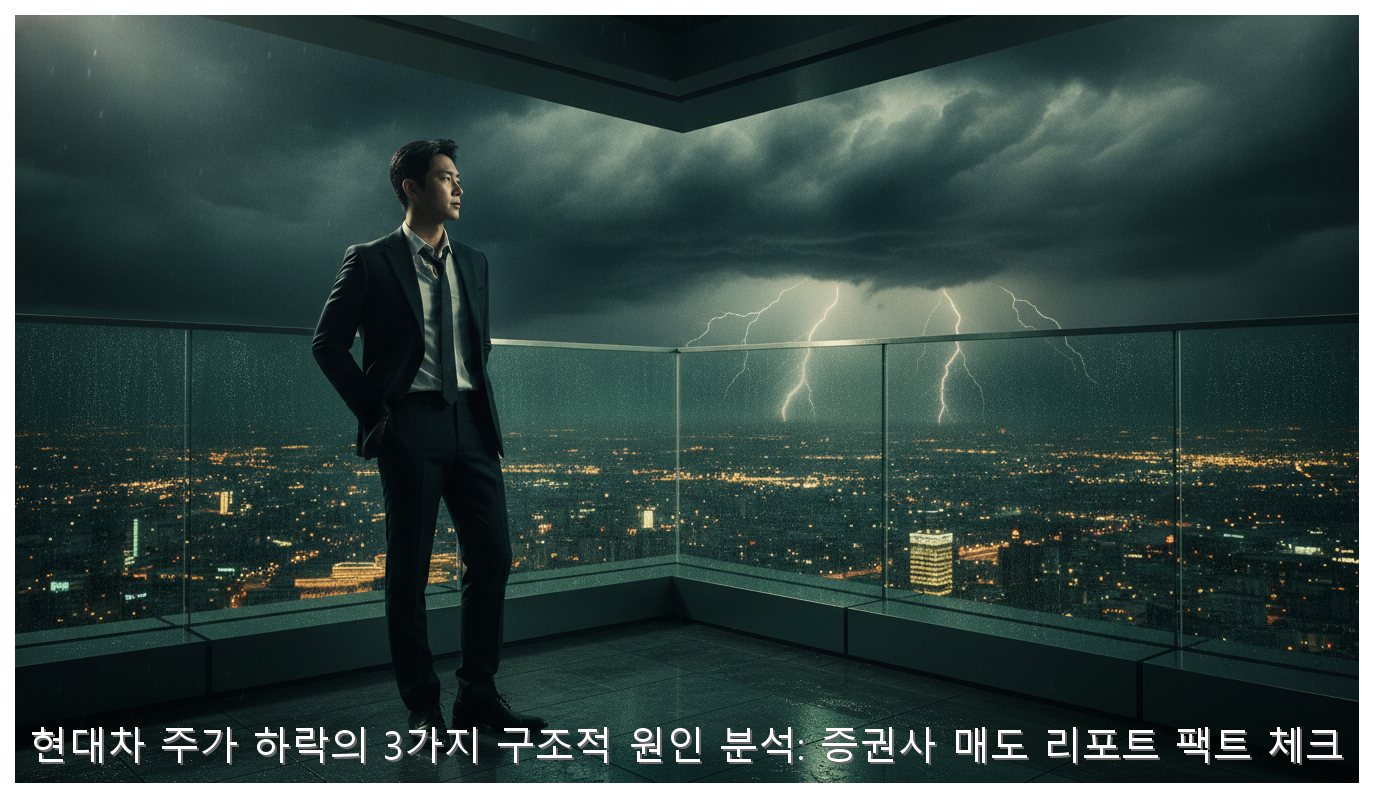 현대차 주가 하락의 3가지 구조적 원인 분석: 증권사 매도 리포트 팩트 체크 핵심 안내 및 분석 인포그래픽 (2)
