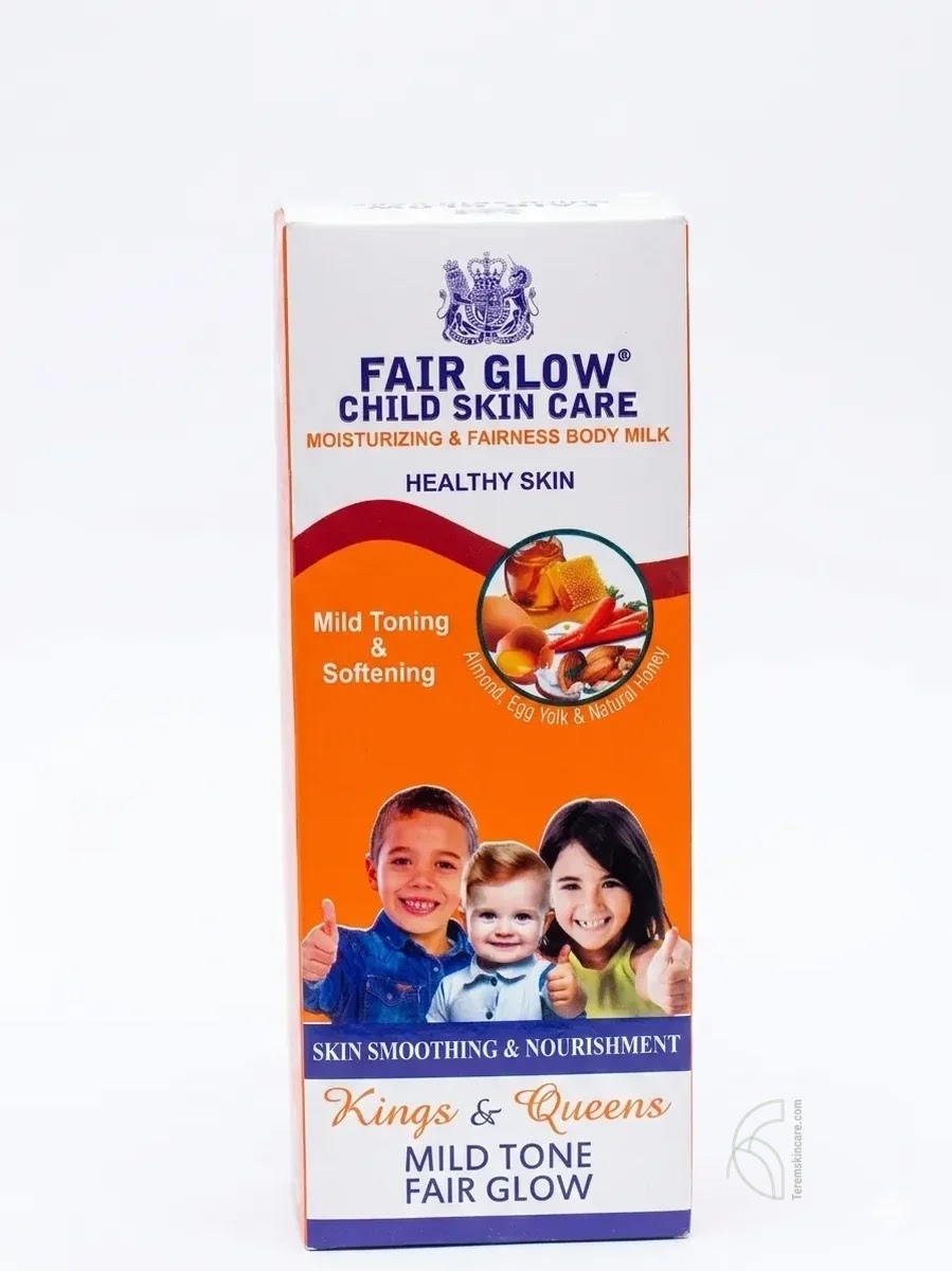 Fair Glow Child Skin Care Almond, Egg Yolk & Natural Honey Moisturizing & Fairness Body Milk
