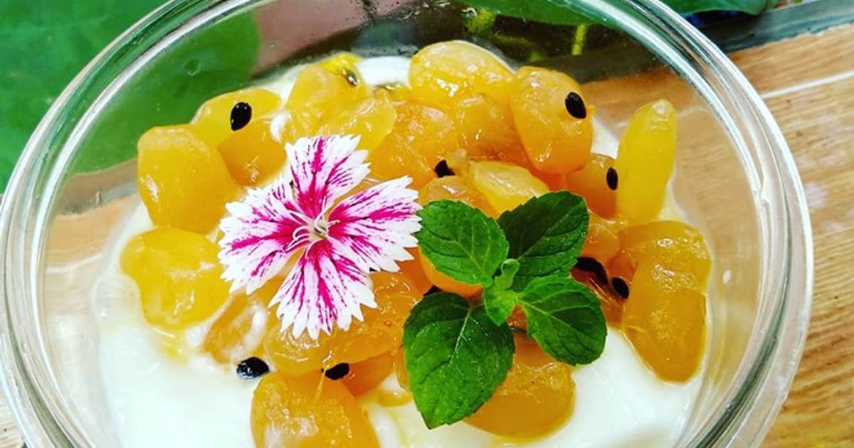 Sữa chua hạt đác chanh dây