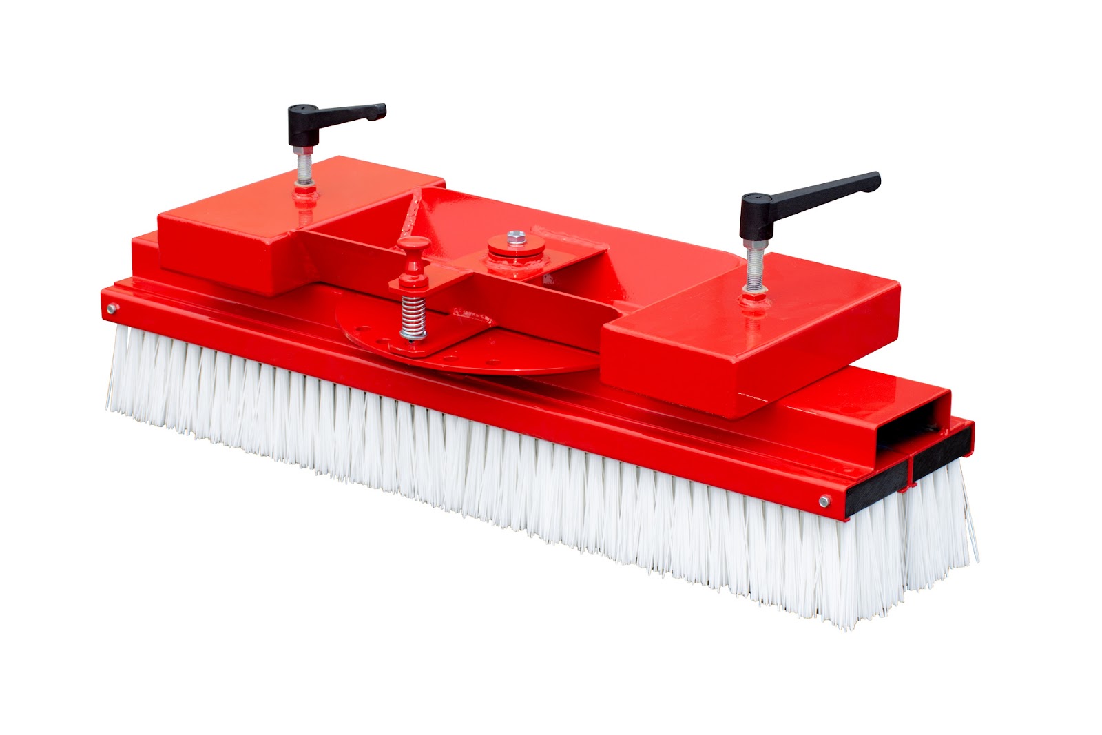 Heftruck-bezem SKB 100, gelakt, Vuurrood